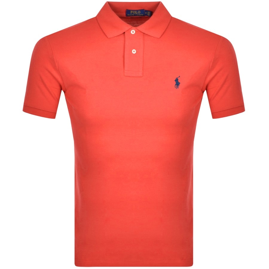 Alternative Image for ProductRalph Lauren Slim Fit Polo T Shirt Red1